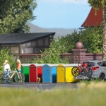 Busch 1988 - H0 - Fahrradboxen (4 Stück)